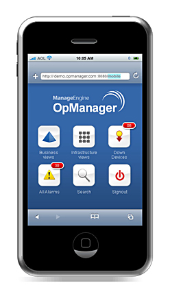 OpManager iPhone用UI
