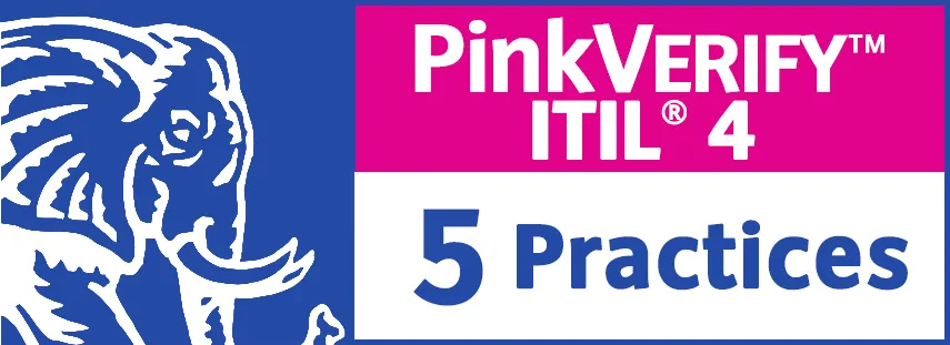 5つのプラクティスにおいてPinkVERIFY™ITIL®4の認証を取得